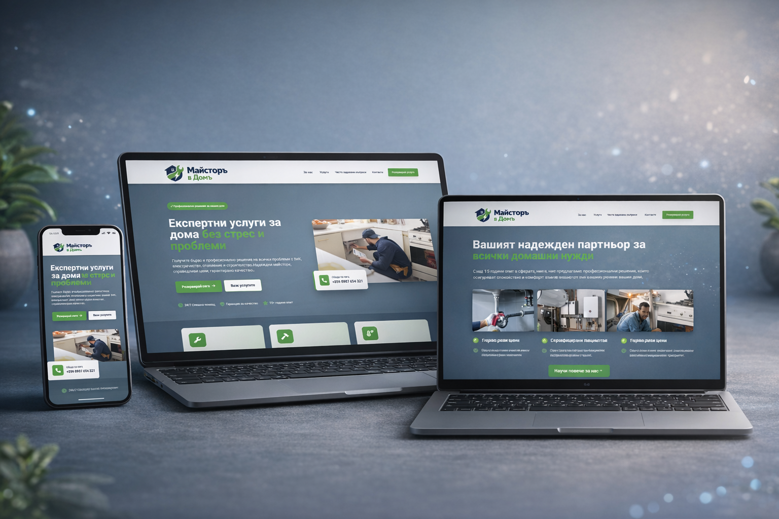 Майсторъ в Домъ website preview